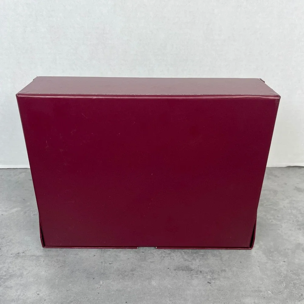 Topps‎ Sterling 2023 Baseball Card Box Burgundy Collectible Empty Display Case - Picture 4 of 11